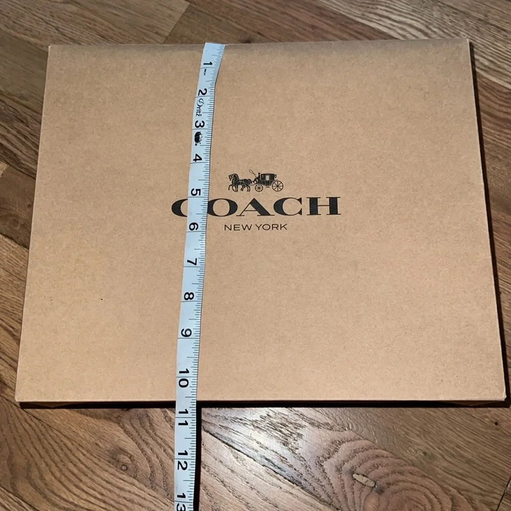COACH Authentic Brown Cardboard Gift Box W Logo
